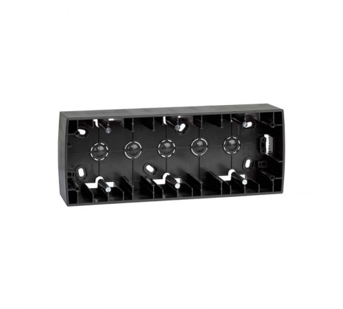 Simon 82 Монтажная коробка для накладного монтажа, 3 поста, 229х89х43мм, S82, S82N, графит  82771-38  Simon