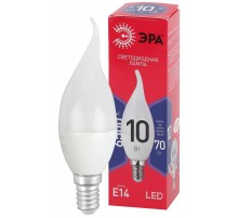 Лампа светодиодная RED LINE LED BXS-10W-865-E14 R E14 / Е14 10Вт свеча на ветру холодный дневной свет  Б0045343  ЭРА