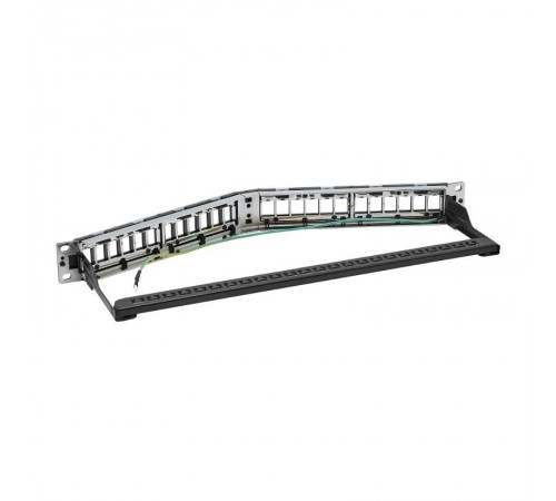Патч-панель наборная угловая 19",1U, под 24 модуля Keystone, UTP/STP  RNKPP24EA1  DKC
