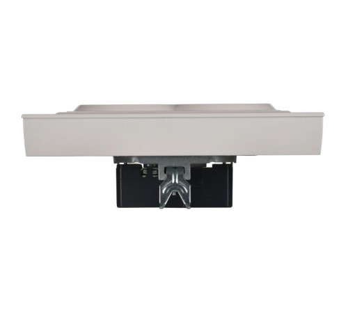 BRITE Розетка 2-местная с заземлением без защитных шторок плоская 16А в сборе РСПл12-3-БрЖ жемчуг   BR-R27-16-K36-F  IEK