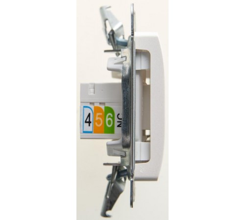 Glossa Перламутр Розетка 2-ая RJ11+RJ45, кат.5E  GSL000685  SE