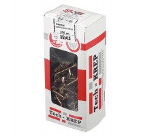 Саморезы универсальные 35х4,5 мм (200 шт) желтые - коробка с окном ( 0,519 кг)  102253  Tech-KREP