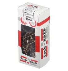 Саморезы универсальные 35х4,5 мм (200 шт) желтые - коробка с окном ( 0,519 кг)  102253  Tech-KREP