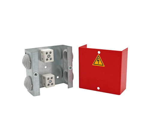 Коробка распределительная огнестойкая КРОПС, IP41, 80х80х35 мм, сечением до 2,5 мм2, 4 клеммы  FRJB-KM-ST1-2.5-04-КРОПС-IP41  КМ-профиль