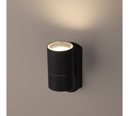 Декоративная подсветка WL27 BK GU10 MAX35W IP54 черный  Б0034628  ЭРА