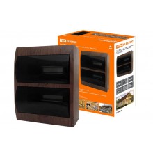 Бокс пластиковый навесной ЩРН-П-24 модулей  IP41 "Эко" (бук)   SQ0901-0025  TDM