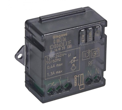 MyHome Play Zigbee. Микромодуль выключателя с нейтралью. 1 канал, 300 Вт  088306  Legrand