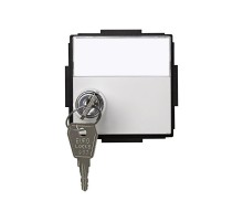 Simon 27 Крышка откидная для розетки с универсальным замком (механизм S27), (+ключ 2шт), IP44, IK07, Scudo, б  2705091-030  Simon