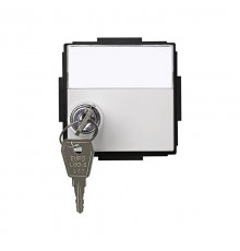 Simon 27 Крышка откидная для розетки с универсальным замком (механизм S27), (+ключ 2шт), IP44, IK07, Scudo, б  2705091-030  Simon