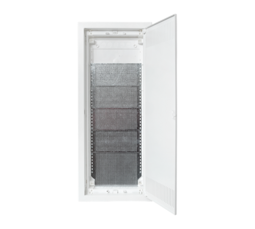 Встраиваемый слаботочный щит "Nova" 5 габарит с металлической перфорированной дверью IP41 EKF  nv-mb-pmd-5  EKF