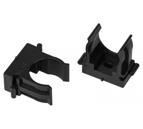 Крепеж клипса для труб  CLIP-20-B-MP d 20мм черный для монтажного пистолета (прямой монтаж) 100шт CLIP-20-B-MP  Б0062030  ЭРА