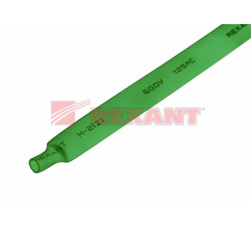 Термоусадка 8,0 / 4,0 мм, зеленая (1м)  20-8003  REXANT
