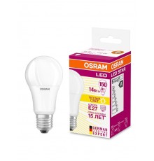 Лампа светодиодная LED SCLA150 14W/827 230VFR E2710X1RU OSRAM  4058075056985  LEDVANCE