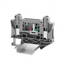 Клемма измерительная, для вставных изолированных перемычек, винт. зажим, 2 подкл., 6 кв.мм, серая  TUR-6-T-HV  DKC