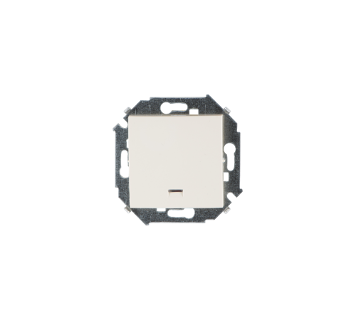 Simon 15 Сл. кость Выключатель 1-кл с подсветкой, 16А 250В, винт. зажим  1591104-031  Simon