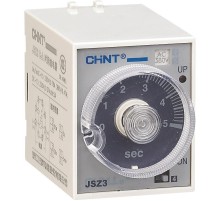 Реле времени миниатюрное JSZ3A-F многодиапазонная задержка выключения 0,25-2/2min/2/12h AC220V  294325  CHINT