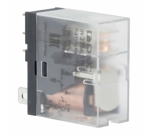 Одиночное реле, 1 перекидной контакт, 230 В AC  IR-230AC-1CO  DKC