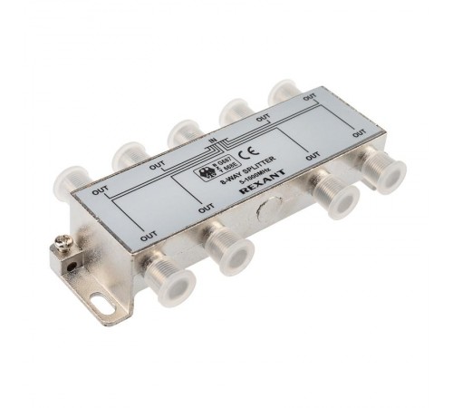 ДЕЛИТЕЛЬ  ТВ х 8 под F разъём 5-1000 МГц  05-6005  REXANT