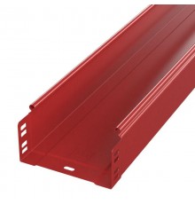 Лоток неперфорированный Стандарт 400х100х3000 (1,0 мм) RAL 3000 (6 м/уп)  PR16.1891  Промрукав