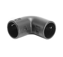 Колено открывающееся, 90 град., IP40, д.20мм, черное  50520B  DKC