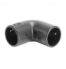 Колено открывающееся, 90 град., IP40, д.16мм, черное  50516B  DKC