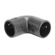 Колено открывающееся, 90 град., IP40, д.20мм, черное  50520B  DKC