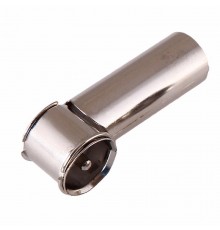 Переходник автоантенны штекер "Европа"-гнездо "Азия" угловой  16-0433  REXANT