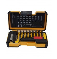 Набор бит SL/PZ/PH/HEX/Tx/SQ с рукояткой ERGONIC и битодержателем STAR в кейсе, 38 шт  02073806  Felo