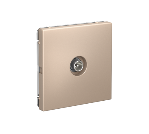 ArtGallery Песочный Розетка TV проходная 4DB, механизм  GAL001292  SE