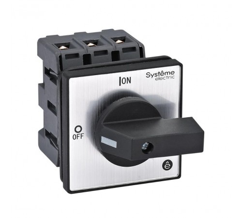 Выключатель-Разъединитель 3P 40A IP20 с чёрной рукояткой на дверцу 4 винтами  MSD40320B  SE