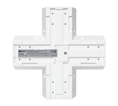 Коннектор фигурный для светодиодных линейных светильников ДБО-X белый 12Вт 4000К IP20 LUMA  LBL-X-12-W-4000  EKF