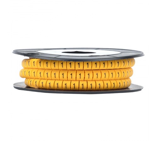 Маркер-кабельный 4,0кв.мм "1" (500шт.) (ЕС-2) EKF PROxima  plc-KM-4-1  EKF