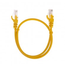 Патч-корд U/UTP, CAT 5e, RJ45-RJ45, 26AWG, LSZH, желтый, 0,5м REXANT  02-0105-05  REXANT