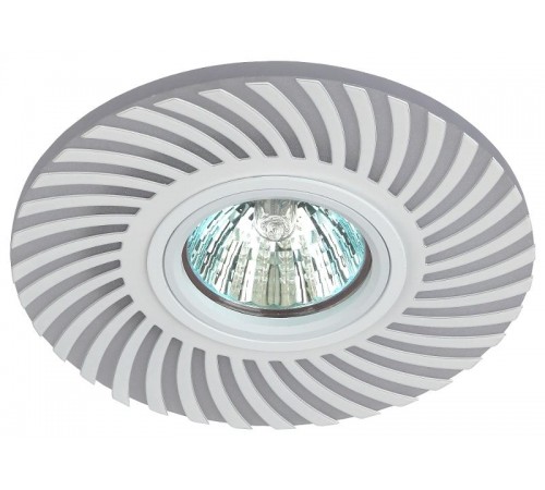 Светильник точечный встраиваемый DK LD32 WH декор cо светодиодной подсветкой MR16, 220V, max 11W, белый  Б0036502  ЭРА