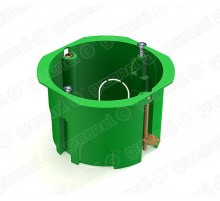 Коробка установочная 68х45мм для полых стен с металлическими лапками (250шт)  GE40021  GREENEL