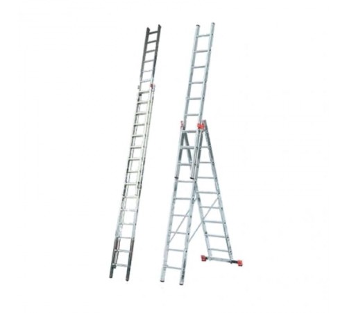 Лестница алюминиевая трёхсекционная ЛА 3х12  73/5/1/19  ВИХРЬ
