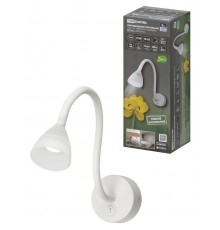 Спот на гибком основании СГС-01, 3 Вт, COB, 270 лм, 4000 K, IP20, "Лантана", c выкл., белый  SQ0358-0380  TDM