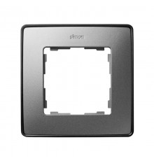 Simon 82 Рамка декоративная, 1 пост, Select, S82 Detail, алюминий-графит  8201610-293  Simon