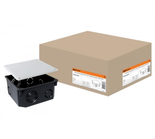 Коробка распределительная с/у 110х110х50 с крышкой, инд. штрихкод  SQ1402-0915  TDM