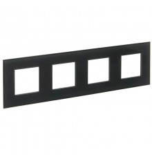 SKANDY Рамка 4-местная SK-F24G стекло графит   SK-M42-G-K53  IEK