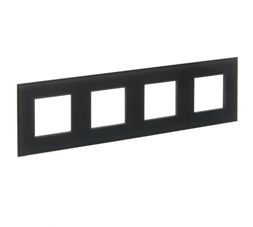 SKANDY Рамка 4-местная SK-F24G стекло графит   SK-M42-G-K53  IEK