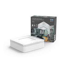 Светильник светодиодный Backlight накладной BL221 Квадрат. Акрил, 3+3W, 4000K, 105*105,  BL221  Gauss