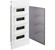 Practibox S Пластиковый щиток Встраиваемый (в полые стены) 4X12 Дымчатая дверь  135574  Legrand