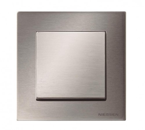 Клавиша для 1-клавишных выключателей/переключателей/кнопок, серия SKY, цвет нержавеющая сталь2CLA850100A1401 ABB