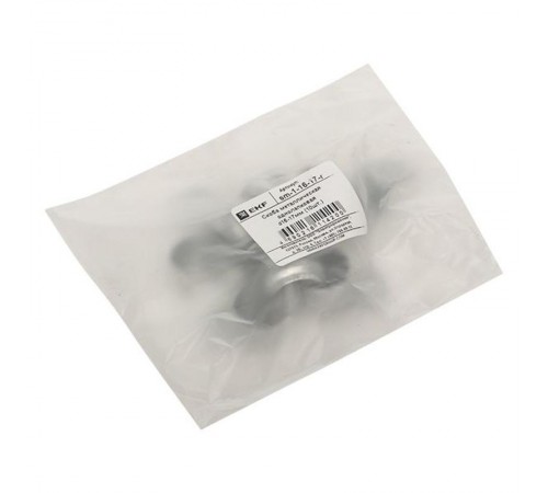 Скоба металлическая однолапковая d16-17мм (10шт.) PROxima  sm-1-16-17-r  EKF