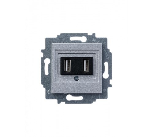 ABB Levit Серебро USB зарядка 2-ая  5014H-A00040 70W  2CHH290040A6070  ABB