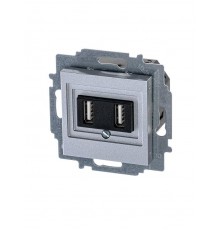 ABB Levit Серебро USB зарядка 2-ая  5014H-A00040 70W  2CHH290040A6070  ABB