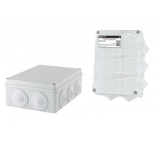 Коробка распределительная о/п 190х140х70мм, крышка, IP55, 10 гермовводов, инд. штрихкод,  SQ1401-1244  TDM
