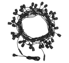 Belt-Light 2 жилы шаг 40 см подвесные патроны E27 влагостойкая IP65  331-231  NEON-NIGHT