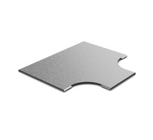 Крышка к переходу Т-образному плавному 400х100, толщ. 0,7 мм, Сендзимир цинк, 021441  КПТП-400х100-0,7-СЦ   Ostec